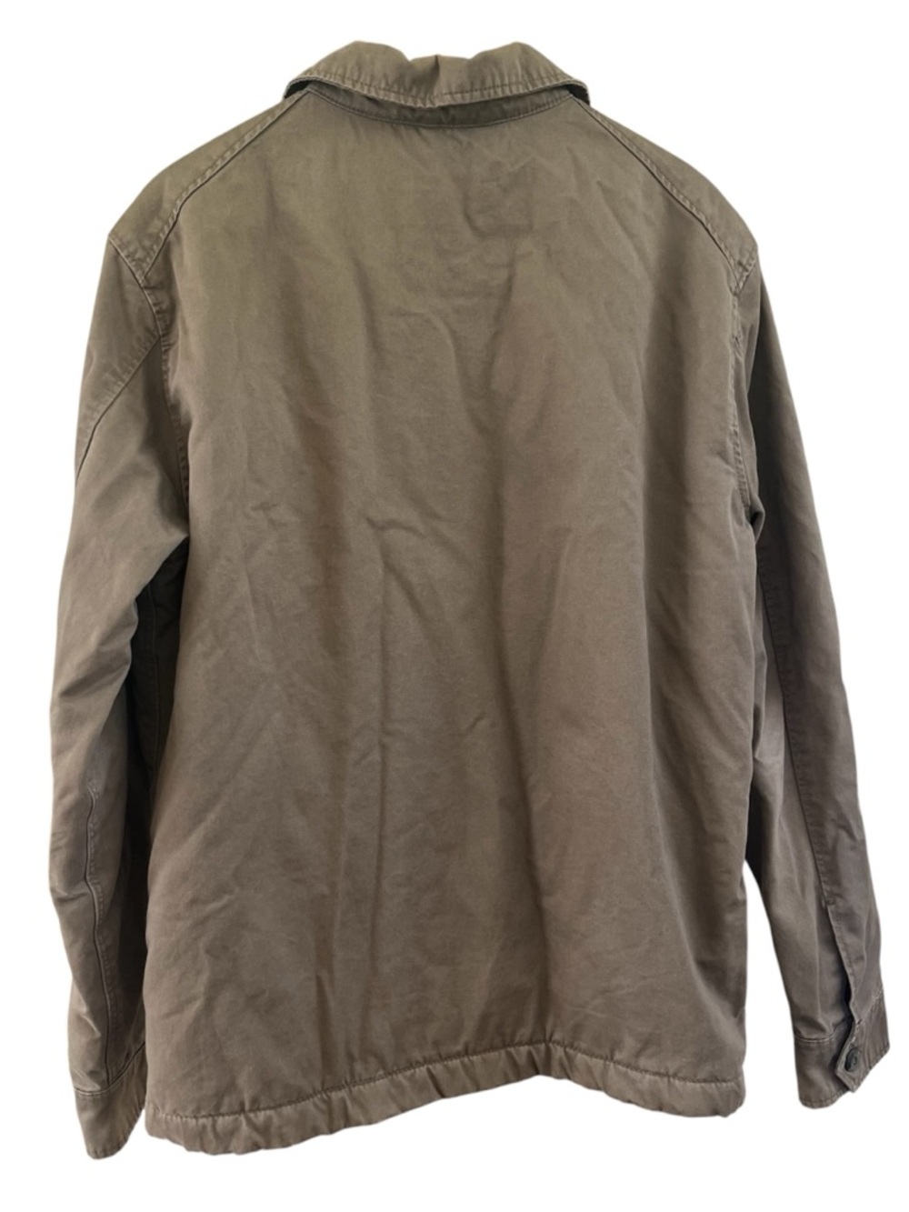 Selected Homme Mens L Sherpa Lined Canvas Jacket Brown Utility Chore Shacket - Picture 2 of 11